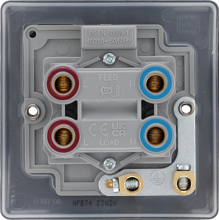 BG NFB74 Nexus Metal 45A DP Single Plate + Neon - Matt Black - westbasedirect.com