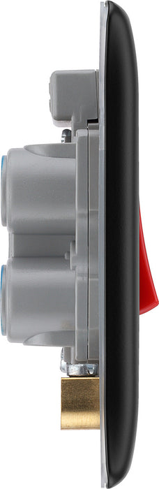 BG NFB74 Nexus Metal 45A DP Single Plate + Neon - Matt Black - westbasedirect.com