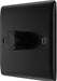 BG NFB81 Nexus Metal 2-Way Single Trailing Edge Dimmer Push On/Off - Matt Black + Black Knob - westbasedirect.com