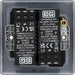 BG NFB82 Nexus Metal 2-Way Double Trailing Edge Dimmer Push On/Off - Matt Black + Black Knobs - westbasedirect.com