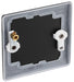 BG NFB94 Nexus Metal Single Blanking Plate - Matt Black - westbasedirect.com