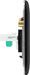 BG NFBRJ112 Nexus Metal RJ11 Double Data Outlet Socket - Matt Black + Black Rocker - westbasedirect.com