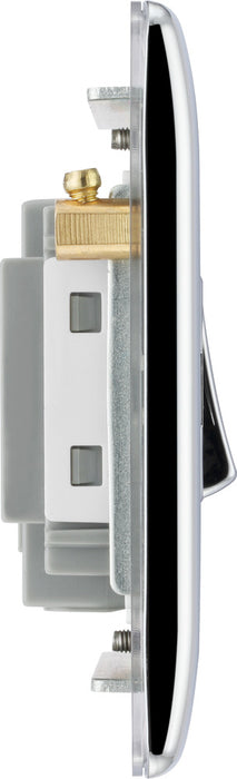 BG NPC15F Nexus Metal Triple Pole Fused Fan Isolator Switch 10A - Polished Chrome - westbasedirect.com