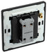 BG Evolve PCDBC13EB 20A 16AX 2 Way Single Intermediate Light Switch, Edge to Edge Rocker - Black Chrome (Black) - westbasedirect.com