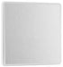 BG Evolve PCDBS13EW 20A 16AX 2 Way Single Intermediate Light Switch, Edge to Edge Rocker - Brushed Steel (White) - westbasedirect.com
