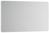 BG Evolve PCDBS95W Double Blank Plate - Brushed Steel (White) - westbasedirect.com