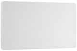 BG Evolve PCDCL95W Double Blank Plate - Pearlescent White (White) - westbasedirect.com