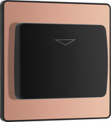 BG Evolve PCDCPKYCSB 20A 16A Hotel Key Card Switch - Polished Copper (Black) - westbasedirect.com
