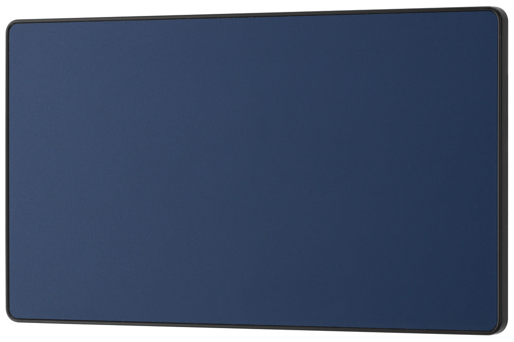 BG Evolve PCDDB95B Double Blank Plate - Matt Blue (Black)