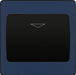 BG Evolve PCDDBKYCSB 20A 16A Hotel Key Card Switch - Matt Blue (Black) - westbasedirect.com