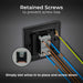 BG Evolve PCDMB13EB 20A 16AX 2 Way Single Intermediate Light Switch, Edge to Edge Rocker - Matt Black (Black) - westbasedirect.com