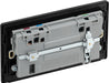 BG Evolve PCDMB22UAC22B 13A Double Switched Power Socket + USB A+C (22W) - Matt Black (Black) - westbasedirect.com