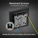 BG Evolve PCDMB43EB 20A 16AX 2 Way Triple Light Switch, Edge to Edge Rocker - Matt Black (Black) - westbasedirect.com