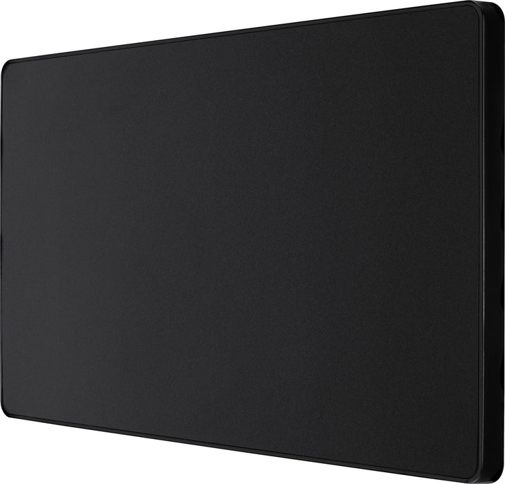 BG Evolve PCDMB95B Double Blank Plate - Matt Black (Black) - westbasedirect.com