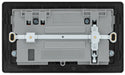 BG Evolve PCDMG22UAC45B 13A Double Switched Power Socket + USB A+C (45W) - Matt Grey (Black) - westbasedirect.com