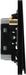 BG Evolve PCDMG42EB 20A 16AX 2 Way Double Light Switch, Edge to Edge Rocker - Matt Grey (Black) - westbasedirect.com