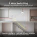 BG Evolve PCDMG42EB 20A 16AX 2 Way Double Light Switch, Edge to Edge Rocker - Matt Grey (Black) - westbasedirect.com