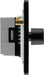 BG Evolve PCDMG83B 2-Way Trailing Edge LED 200W Triple Dimmer Switch Push On/Off - Matt Grey (Black) - westbasedirect.com