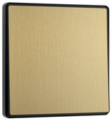 BG Evolve PCDSB12EB 20A 16AX 2 Way Single Light Switch, Edge to Edge Rocker - Satin Brass (Black) - westbasedirect.com