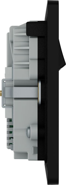 BG Evolve PCDSB22UCC45B 13A Double Switched Power Socket + 2xUSB-C (45W) - Satin Brass (Black)