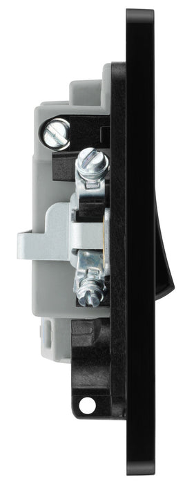 BG Evolve PCDSB50B 13A Switched Fused Connection Unit - Satin Brass (Black)