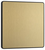BG Evolve PCDSB94B Single Blank Plate - Satin Brass (Black) - westbasedirect.com