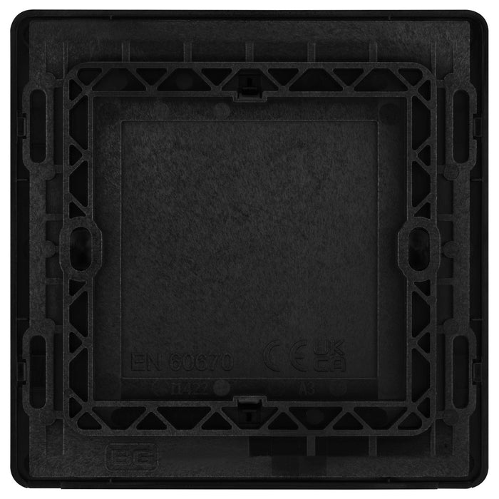 BG Evolve PCDSB94B Single Blank Plate - Satin Brass (Black)