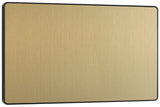 BG Evolve PCDSB95B Double Blank Plate - Satin Brass (Black) - westbasedirect.com