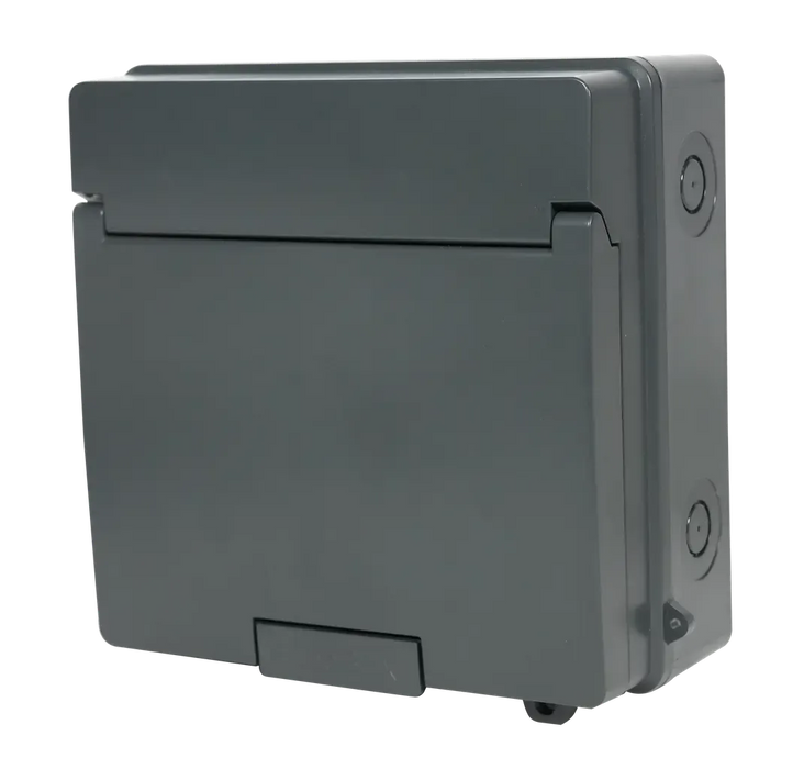 FuseBox P65E8M IP65 Plastic Enclosure 8 Module with Terminal Bars, Neutral Cable, Busbar, Circuit Identification Labels
