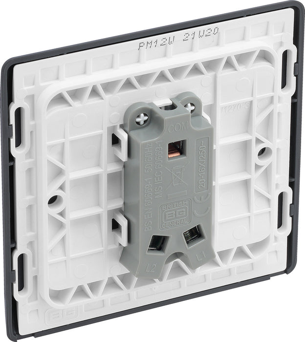 BG Part M PM12W Single Light Switch 10A Wide Rocker - westbasedirect.com