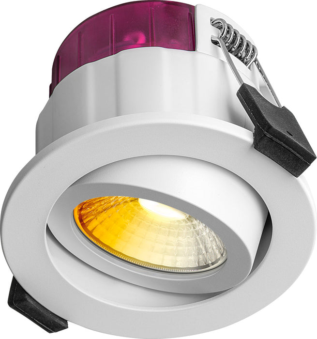 Luceco PTA6WD2W FType Elite 4W/6W 690Lm Power Change & CCT Change 3000K/4000K Dim2Warm IP20 White - Adjustable