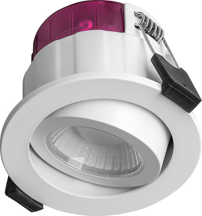 Luceco PTA6WD2W FType Elite 4W/6W 690Lm Power Change & CCT Change 3000K/4000K Dim2Warm IP20 White - Adjustable