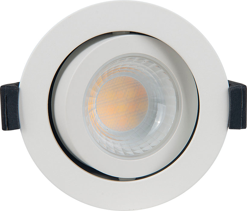 Luceco PTA6WD2W FType Elite 4W/6W 690Lm Power Change & CCT Change 3000K/4000K Dim2Warm IP20 White - Adjustable