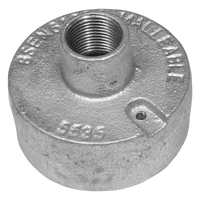 Unicrimp QBO20G 20mm Galvanised Back Outlet
