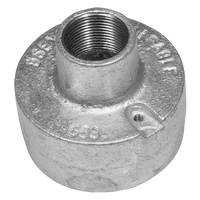Unicrimp QBO25G 25mm Galvanised Back Outlet