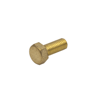 Unicrimp QBRSSM10X40 M10x40 Hexagon Brass Setscrews (100 Pack)