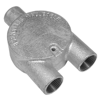 Unicrimp QCBY320G 20mm 3 Way 'Y' Galvanised Conduit Box