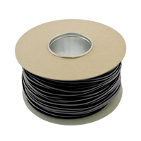 Unicrimp QES3BK 100M x 3mm PVC Earth Sleeving - Black