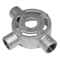 Unicrimp QET320G 20mm 3W Galvanised Extension Tee