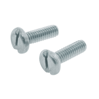 Unicrimp QMS4x35 M4x35mm Slotted Panhead BZP Machine Screws (100 Pack)