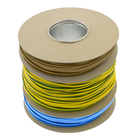 Unicrimp QMXS2 100M x 3mm PVC Multi-Reel Mixed Sleeving - 20M Blue, 20M Brown & 60M Green/Yellow