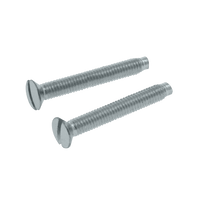 Unicrimp QRCSM35x25 M3.5x25mm Slotted Raised Countersunk BZP Machine Screws (100 Pack)