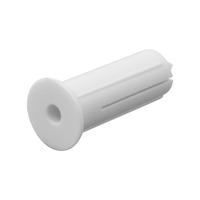 Unicrimp QWPW001 White Wall Clip Plug - 5.5mm x 18mm (100 Pack)