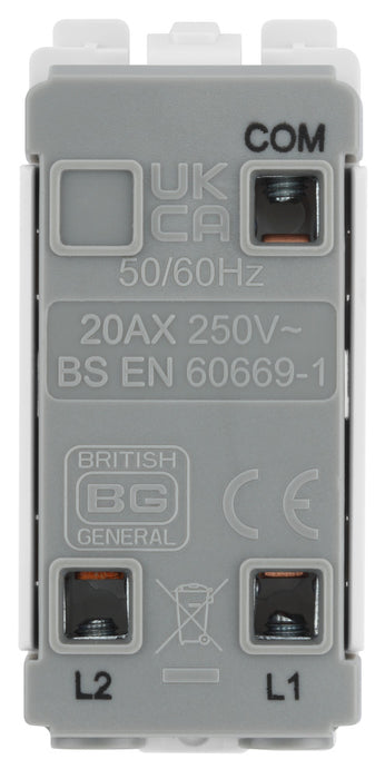 BG RAB12KY Nexus Grid 20A Secret Key SP 2-Way - Antique Brass - westbasedirect.com
