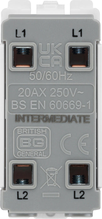 BG RAB13 Nexus Grid 20A Intermediate - Antique Brass - westbasedirect.com
