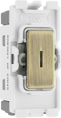 BG RAB30KY Nexus Grid 20A Secret Key DP - Antique Brass