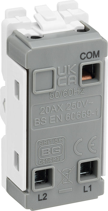 BG RFB12EL Nexus Grid 20A Secret Key SP 2-Way (EMG LTG TEST) - Matt Black - westbasedirect.com