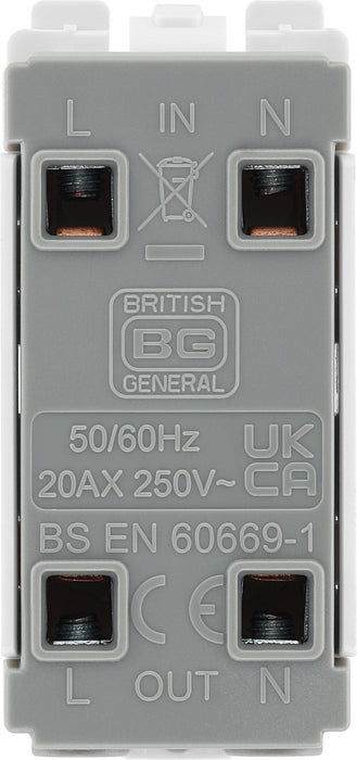 BG RFB30 Nexus Grid 20A DP - Matt Black - westbasedirect.com