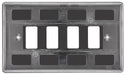 BG RNAB4 Nexus Metal 4G Grid Front Plate - Antique Brass - westbasedirect.com