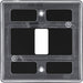 BG RNFB1 Nexus Metal 1G Grid Front Plate - Matt Black - westbasedirect.com